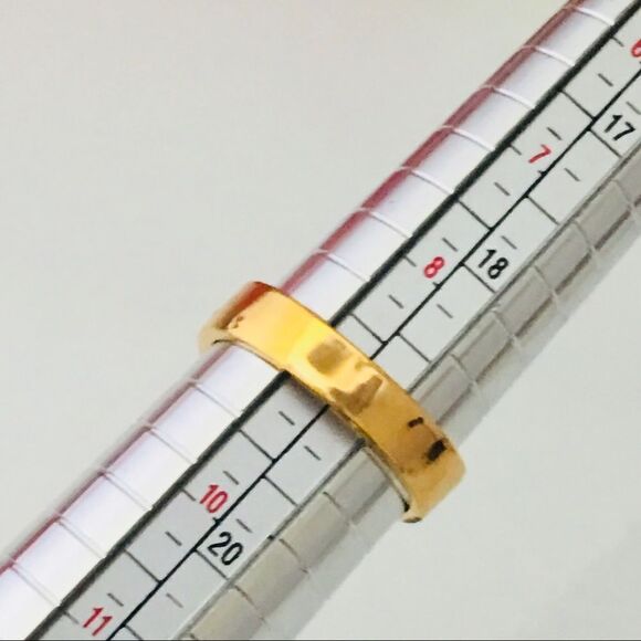 Vintage Solitaire Diamond 14k overlay HGE Lind GFJ Gold Ring Size 9 1047 - Picture 7 of 8